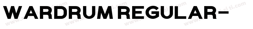 Wardrum Regular字体转换